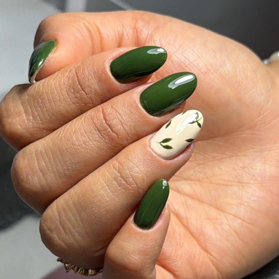Builder gel verde, trabajo de Malú
